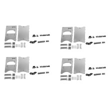 4X Faisceau de Support de Montage Fixe Servo de Direction En Métal pour MN D90 D91 D96 D99 MN90 MN99S Argent