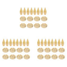 24 Pairs 6 x 36mm Copper Speaker Spike Isolation Stand + Base Pad Feet Mat Speaker Isolation Speaker Isolation Pads