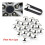 20Pcs 17mm Wheel Nut Covers Silver Alloy Lug Nut Caps AntiRust Full Coverage with Removal Tool 2