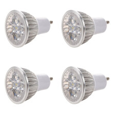 4X 4 LED GU10 Light Bulb 4W Cold White 85-265V