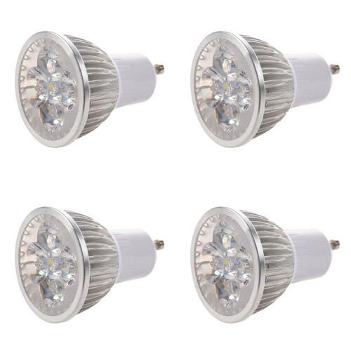 4X 4 LED GU10 Light Bulb 4W Cold White 85-265V