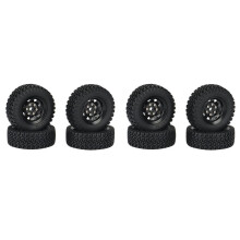 8 PZ 1.55 Metallo Beadlock Cerchione Pneumatici Set per 1/10 RC Crawler Auto Axial Jr 90069 D90 TF2  CC01 LC70 MST, 2