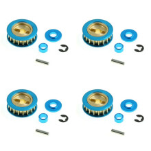 4X Metallremskiva 18T 300054450 för XV-01 XV01 TA06 1/10 RC Biluppgraderingar Delar Tillbehör