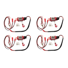 4X RC Car Metal Steel Wired Automatic Simulated Winch for 1/10 RC Crawler Car Axial TRX4 SCX10 90046 D90