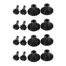 Lot de 16 pièces de rechange en métal de voiture RC pour WPL B1 B14 B16 B24 C14 C24