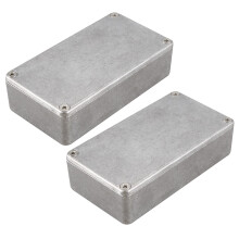 2 Pieza Pedal de Efectos de Guitarra Caja de Pedal de Aluminio para DIY Kit de Pedal de Guitarra 1590B