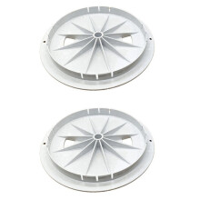 2X Skimmer Cover Deksel 10Inch Ronde Vervanging Filter Covers Filter Deksel Zwembaden Afvoer Reserveonderdeel voor Outdoor Indoor