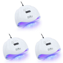 3X Sun X 54 W Nail Gel Essiccatore Macchina Uv Led Lampada per Nail Dryer Professionale White Light Polish Macchina Fast Essiccatore Nail Art Tools Eu
