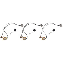 3 Pcs 27MM Guitar Pickup Piezo Transducer Prewired Amplifier with 6.35MM Output Jack for Acoustic Guitar Ukulele
