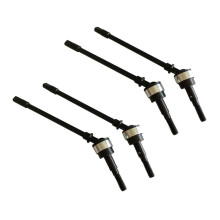 2Pair Stainless Steel Cvd Drive Shaft Front Axle Rc Parts for Axial Scx10 Crawler Rc Car Silver