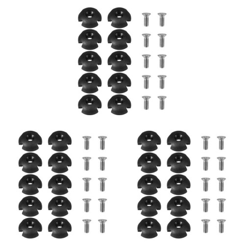 30Pcs Deck  Guide Slotted Round Out Pull Rope Buckle Fitting Accessories for Kayak Canoe Boat