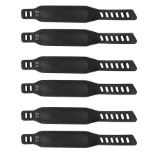 6 Pairs Exercise Bike Pedal Straps Widened Bicycle Pedal Straps for Exercise Bike Stationary Cycle Home or Gym