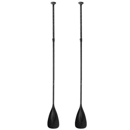 2X Adjustable Stand  Paddle Board Paddle with Unique Lock Design Floating Alloy Shaft Paddleboard Paddle,Black