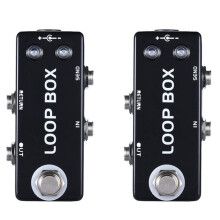 2X Mosky Guitar Effect Pedal Loop Box Switcher Channel Selection True Bypass