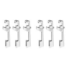 Billiard Cue Clamp 6 Pcs Pool Cue Tip Clamp Alloy Cue Stick Tip Repair Kit for Billiard Table Cue Tips Accessories