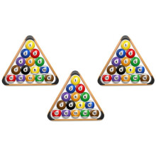 3X Houten Biljartbalrek Massief Driehoekig Rek Poolbalrekken Driehoekig Biljartbalrek Biljart Driehoekig Rek