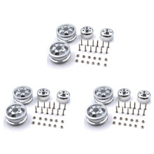 6x Metall Upgrade Stoßfeste Rad Naben Felge für WPL B1 B16 B24 B36 C14 C24 1/16 RC Truck mit Schraube