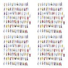 New 400pcs Painted Model Train People Figures Scale N (1 to 150)