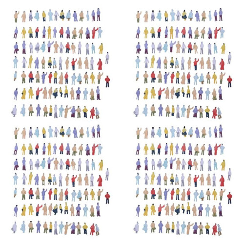 New 400pcs Painted Model Train People Figures Scale N (1 to 150)