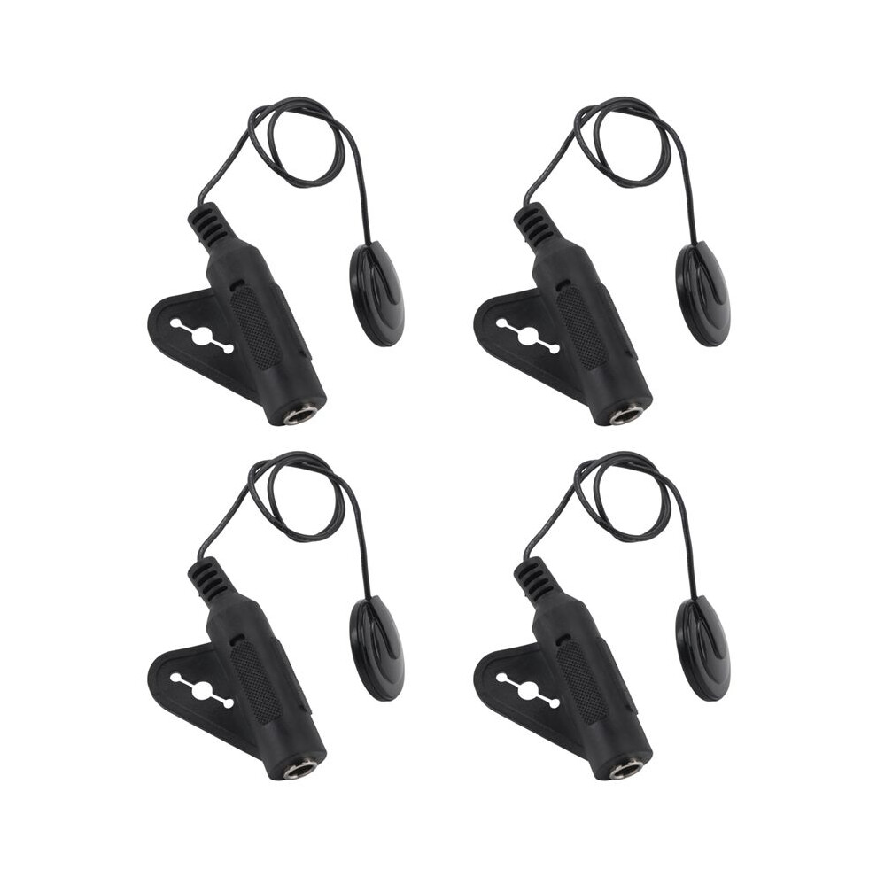 Brecantia 4X Acoustic Guitar Pickup Piezo Contact Pickup For Guitar Ukulele Violin, Mandolin, Banjo, Kalimba, Harp