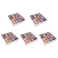 Kleurrijke Biljartbal Sleutelhanger Set 80 Stuks,  Magische Sleutelhanger Ballen Eightball Biljart Biljart Kettingen Accessoires