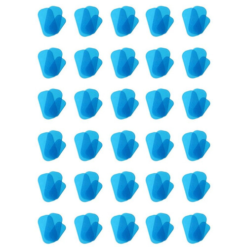 90Pcs Hip Trainer Gel Pads ABS Gel Pad Replacement for EMS Buttock Trainer ABS Replacement Gel Sheet