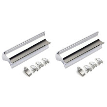 2X Rostfritt StåL Guitar Slide Tone Bar för Dobro, Lap Steel Guitar, Hawaiian Guitar, Electric Guitar Accessories, Silver