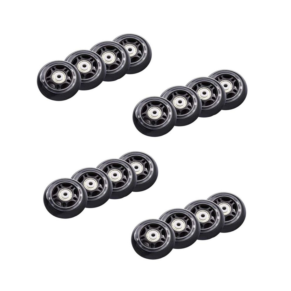 16Pcs Roller Skates Non-Flashing Wheel Skate Wheel 70X24mm Bearing Skate Accessories Non-Slip 6031170390626