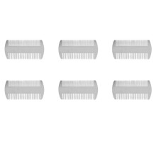 6X Dual Action Edc Credit Card Size Comb Wallet Comb Pocket Comb Anti-Static Hair Comb Beard Mustache Comb for