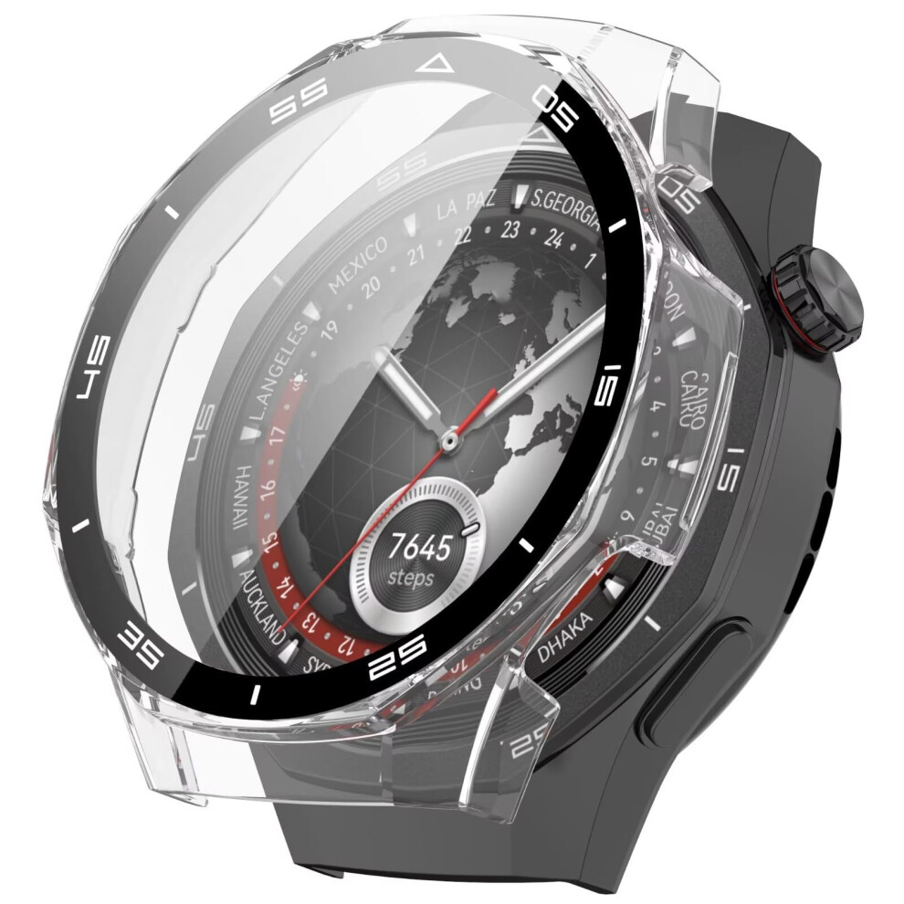 Case With Tempered Glass Screen Protector For Huawei Watch Gt5 Pro 46Mm, Full Coverage Transparent 9092120527674