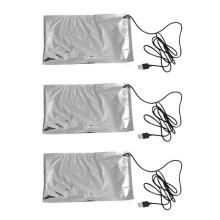 3X Outil ExtéRieur Thermostat USB Plaque de Conservation de la Chaleur Sac Assiette à DéJeuner Sac de Nourriture Chauffe-Lait Sac Thermique Chaud