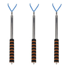 3X Disc Retriever Disc Grabber 10 Fuß Tragbare Teleskopstange mit StrapazierfäHigem Haken für Draussen Fliegend Disc