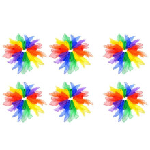 72Pcs Square Juggling Silk Dance Scarves Magic Tricks Props Movement Scarves Rhythm Band Scarf 24 By 24 Inches 6 Colors