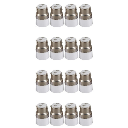 AC 220V B22 to E14 Base Socket Light Lamp Bulb Adapter Holder 16pcs