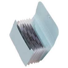 Green ABS Nail Stamping Plate Organizer 10x15cm Storage Book with Scratch Protection for Travel and Salons