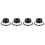 4X Push Button Quick Release Car Hood Bonnet  Pin Lock Bumper Clip Black 7