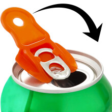 6 Pieces Color Manual Easy Can Opener, Premium Plastic Shields Tab Openers, Leakproof Soda Can Lids Soda Can Cover
