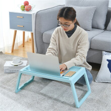 Tragbarer Bett-Tisch für Laptop, Schreiben, Blau, Leichtgewicht