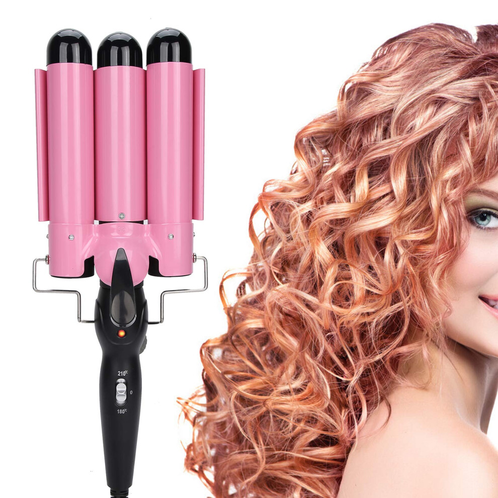 Hair Curling Iron 3 Barrel Ceramic Hair Waver with Fast Heat Up and Shiny Smooth Finish 32mm