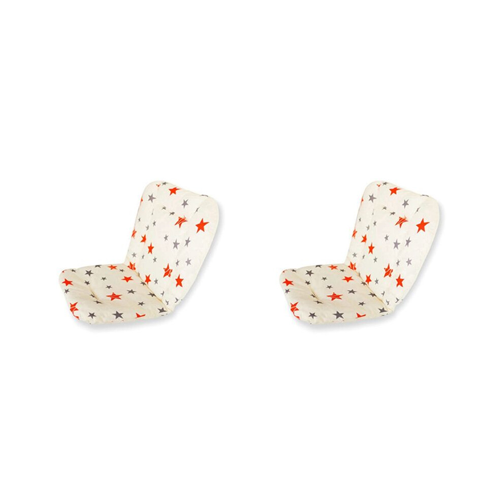 Semoic 2X Baby Stroller Pad Universal Baby Stroller High Chair Cushion Liner Mat Cotton Soft Feeding Chair Pad Cover