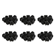 72 Pcs 15mm x 15mm Plastic Square Caps Tube Pipe Inserts End Blanking