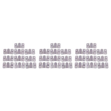 Moebel Eingeteilt Sperre Art Sofa Anschluss 30Pcs Silber-Ton
