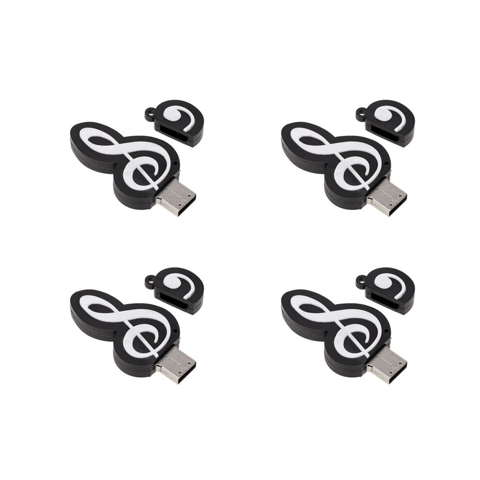 4X Usb 2.0 Stick Cute Cartoon Memory Stick Music Notes Symbol Usb 2.0 Memory External Usb Flash Drive Memory Stick 16Gb 4712129040428