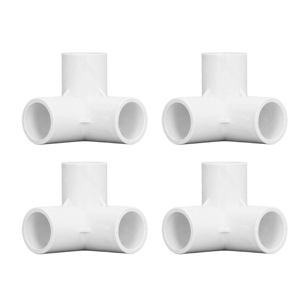 Pvc Pipe Fittings 3 Way White Tee Connectors 20Mm Inner Diameter Pack Of 10 8391390314924