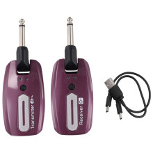 Guitar Wireless System USB Rechargeable Wireless Guitar Transmitter Receiver Electric Guitar Bass Wireless System,C