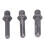 3 Pcs Carbon Steel Impact Resistant Drill Bits Set, Hex/Quad/Round Shank 12