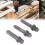 3 Pcs Carbon Steel Impact Resistant Drill Bits Set, Hex/Quad/Round Shank 15