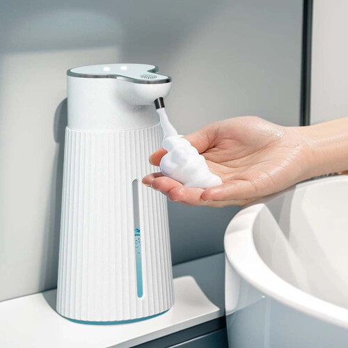 Automatic Foam Soap Dispenser - Touchless, Rechargeable, Wall-Mounted, 400ML Capacity White 1