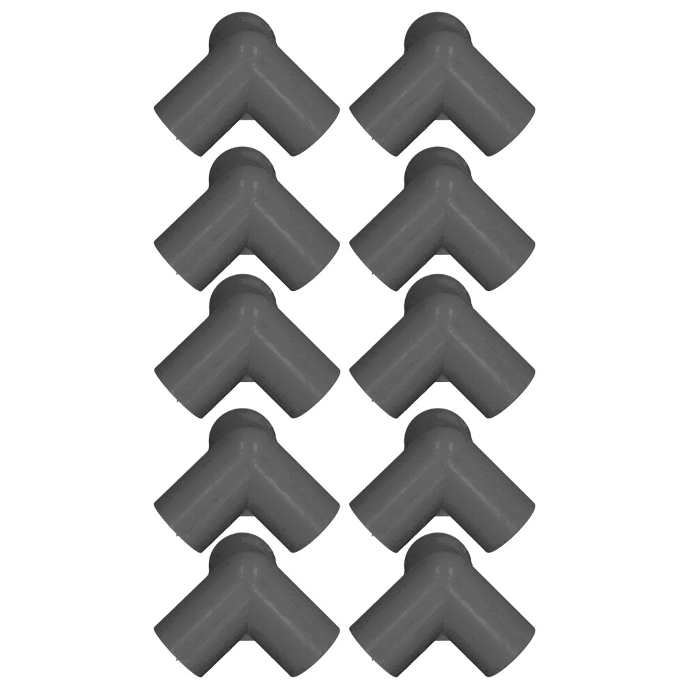 10Pcs Black Pvc Pipe Fittings 25Mm 3 Way Tee & Elbow Connectors For Plumbing 3491390314964