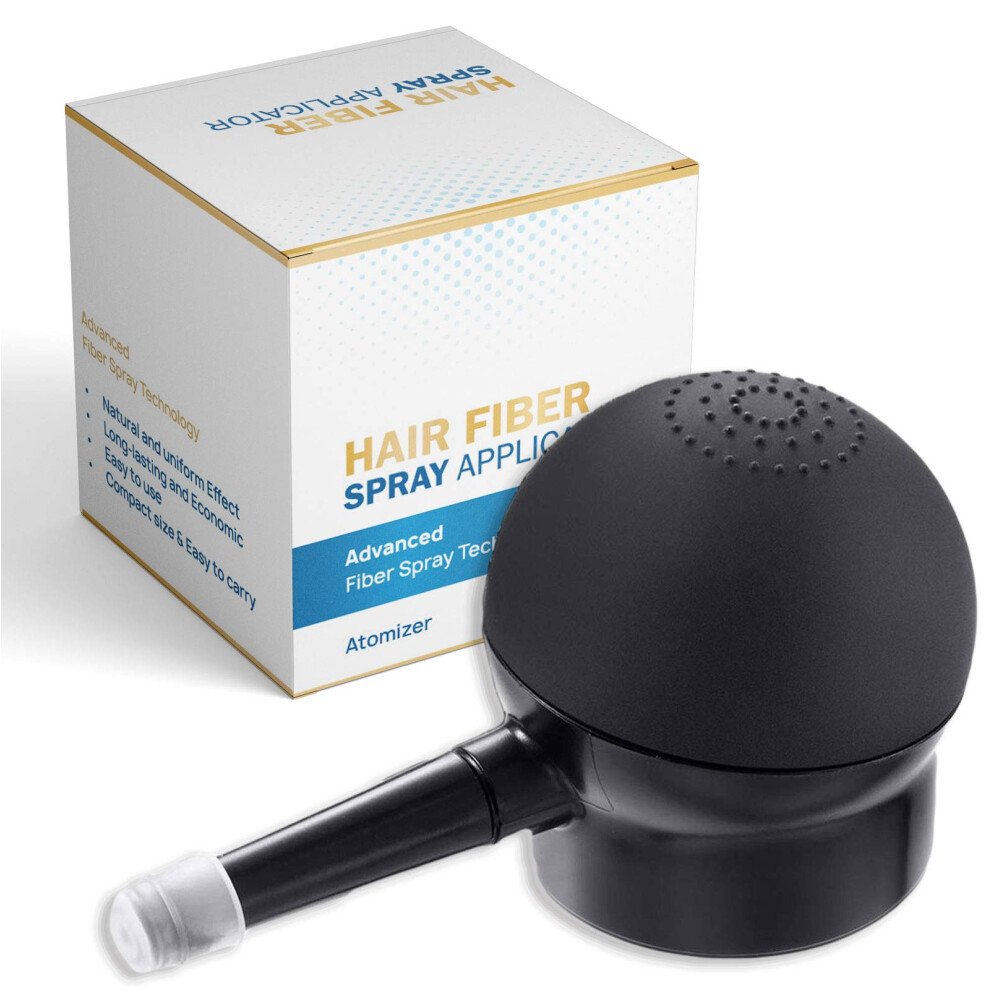 Hair Fiber Applicator with Precision Spray Nozzle for Thinning Hair and Natural Hairline Finish